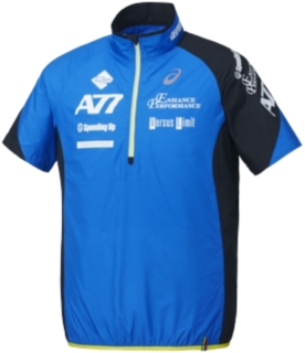 【ASICS/アシックス】 A77 ハーフジップピステ ロイヤルブルーxブラック メンズ アシックス